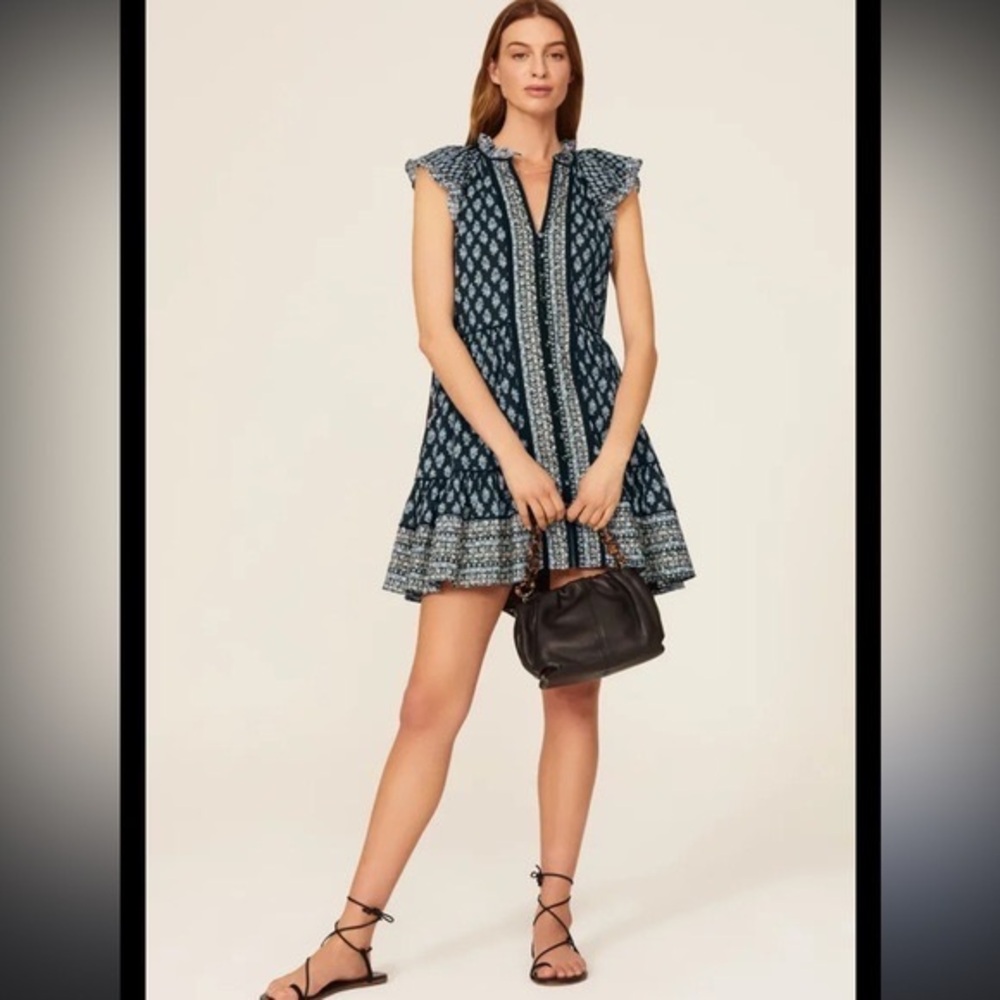 Veronica Beard Amoura Button Dress Size 4